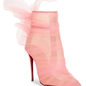 Christian Louboutin - Libelli Tulle Pointed Toe Bootie